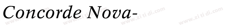 Concorde Nova字体转换